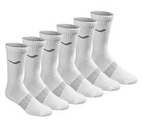 Saucony Men's Multi-Pack Mesh Ventilating Comfort Fit Performance Crew Socks, White Solid Foot (6 Pairs), Shoe Size: 8-12