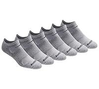 Saucony Men's Multi-pack Mesh Ventilating Comfort Fit Performance No-show Socks, Grey Basic (6 Pairs), L UK