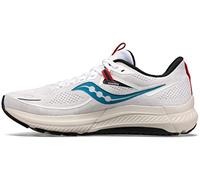 Saucony Mens Omni 21 Running Shoe, White/Sand, 8.5