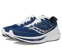 Saucony Men's Omni 22 Sneaker, Tide/White, 9 Wide
