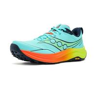 Saucony Peregrine 16 Shoes Blue Orange SS26, Size 46 - EUR