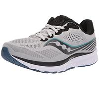 Saucony Men's Ride 14 Running Shoe, Black/White, 9 UK