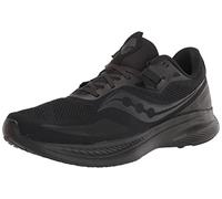 Saucony Men's Ride 15 Walking Shoe, Black/White, 10 UK