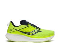 Saucony Men's Ride 17 Sneaker, Citron/Navy, 10