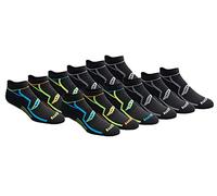 Saucony Men's Multi-pack Bolt Performance Comfort Fit No-show Running Socks, Black (12 Pairs), L UK
