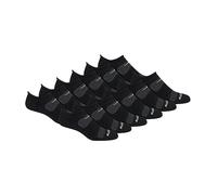 Saucony Men's Rundry Mesh Ventilating Comfort Fit Performance Tab Socks, Available in M-XL (6, Black (12 Pairs), Large (Pack of 12)