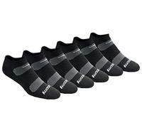 Saucony Men's Saucony Men's 6 Pair Performance Comfort Fit No-show Socks, Black Basic (6 Pairs), L UK