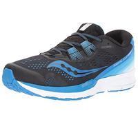 Saucony Men's Zealot Iso 3 Running Shoe, Black/Blue, 8 Medium US