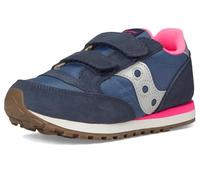 Saucony Originals Jazz Double Hl Sneaker, Navy/Silver/Pink, 2 UK