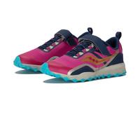 Saucony Peregrine 12 Shield A/C Junior Trail Running Shoes | UK J13 in Navy/Pink/Turq