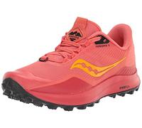 Saucony Peregrine 12 Neutral Running Shoe Women - Red, Yellow, Size 5.5