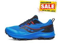 Saucony Peregrine 14 Mens All Terrain Trail Running Shoes Outdoor Trainers Blue