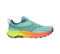 Saucony Peregrine 16 Shoes Blue Orange SS26, Size 48 - EUR