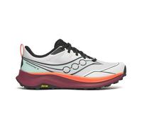 Saucony Peregrine 16 Shoes White Garnet SS26, Size 47 - EUR