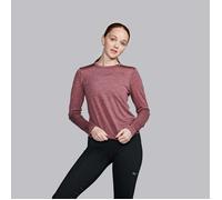 Saucony Peregrine Merino Long Sleeve Top XS Women - Red Wool Blend for Running and Outdoor Activities