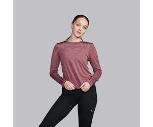 Saucony Peregrine Merino Long Sleeve Top XS Women - Red Wool Blend for Running and Outdoor Activities