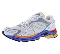 Saucony ProGrid Triumph 4 Unisex Shoes, Pure White/Multicolored/White, 12.5 Women/11 Men