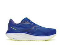 Saucony Ride 18 Neutral Running Shoe Men - Blue, Lemon, Size 10.5