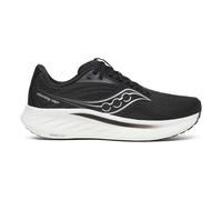 Saucony Ride 18 Wide Neutral Running Shoe Men-Black,White, Size 10,5