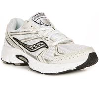 Saucony Ride Millennium Metalic Details Y2K Mesh Trainer White Silver UK 3 - 6