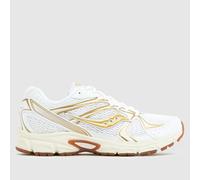 Saucony Ride Millennium Trainers in White & Gold UK 5 (EU 38½)