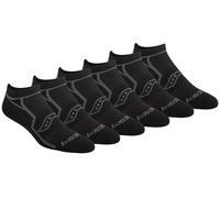 Saucony RunDry Men's Bolt Performance Socks Available in Sizes M - XXL (6, 12 or 18 Pairs), Black, Anthracite, Assorted (6 Pairs), L