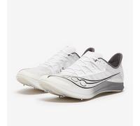 Saucony Terminal VT Spike Shoes - White, Grey, Size 8.5