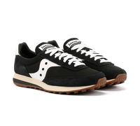 Saucony for man. S70884-2 Leather Sneakers Trainer 80 black (40), Flat, Laces, Casual