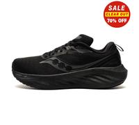 Saucony Triumph 22 Mens Premium Running Shoes Fitness Gym Workout Trainers Black