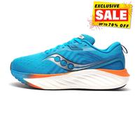 Saucony Triumph 22 Mens Premium Running Shoes Fitness Gym Workout Trainers Blue