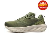Saucony Triumph 22 Mens Premium Running Shoes Gym Fitness Workout Trainers Green