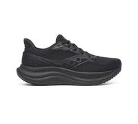 Saucony Men's Triumph 23 Wide Sneaker, Black/Black/Black, 10.5 Wide
