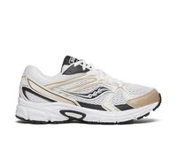 Saucony Unisex-Adult Ride Millennium Sneaker, White/Gold/Black, 4.5