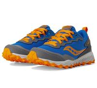 Saucony Unisex Children's Peregrine Kdz Shield Trainers, Blue / Orange, 6.5 Wide Big Kid