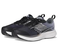 Saucony Unisex Children's Ride Kdz Running Shoes, black white, 6.5 Wide Big Kid