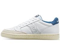 Saucony Unisex Jazz Court Sneaker Trainer Shoe, White-Blue, 10