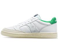 Saucony Unisex Jazz Court Sneaker Trainer Shoe, White-Green, 10