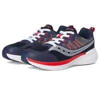 Saucony - Unisex Kids Endorphin Kdz 2 0 Sneaker, Navy Blue/Red, 23.2 cm