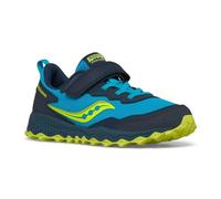 Saucony - Unisex Pilgrim Kdz A/C Outdoor Shoe, Navy Blue (Navy/Citron), 24.5 cm