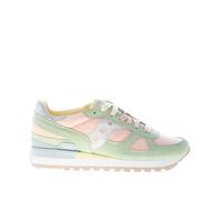SAUCONY unisex shoes green pink suede fabric Shadow sneaker S60666-2