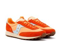 Saucony Unisex Trainer 80 Orange/Sky Trainers Suede - Size UK 7