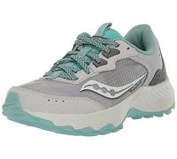 Saucony Women's Aura Tr Sneaker, Concrete/Shadow, 9.5 Wide