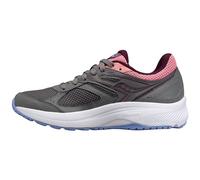Saucony Women's Cohesion 14 Road Running Shoe, Grey/Pink/Blue, 9