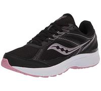 Saucony Women's Cohesion 14 Running Shoe, Black/Pink, 10.5
