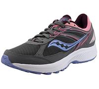 Saucony Women's Cohesion 14 Shoes, Grey/Pink/Blue, 8 UK