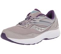 Saucony Women's Cohesion 15 Running Shoe, Smoke/Grape POP, 9.5