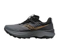 Saucony Women's Endorphin Edge Trail Running Shoe, Black/GOLDSTRUCK, 9