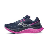 Saucony Women's Endorphin Speed 4 Sneaker, Navy/Fuchsia, 3 UK
