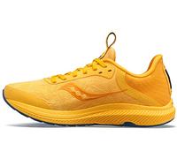 Saucony Women's Freedom 5 Running Shoe, Gold/Basin, 6