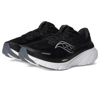 Saucony Women's Guide 18 Road Running Shoe, Black/White, 6.5